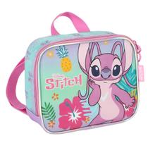 Bolsa Lancheira Térmica Angel Stitch Oficial Disney Roxo