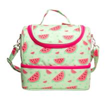 Bolsa Lancheira Térmica com 2 Compartimentos tema MELANCIA Bolsa Lancheira Térmica com 2 Compartimentos tema MELANCIA