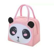 Bolsa Lancheira Termica Com Desenho De Animais para Menino e Menina Escolar Desenho 3D Fofo Colorido