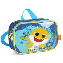 Bolsa Lancheira Térmica Escolar Baby Shark Azul Tubarão