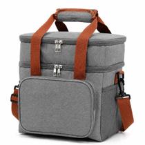 Bolsa Lancheira Térmica Grande Duplo Marmita Trabalho Viagem Bolsa Lancheira Térmica Grande Duplo Marmita Trabalho Viagem