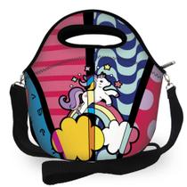 Bolsa Lancheira Térmica Lancheira Escolar Infantil - Preto - Super Oferta