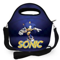 Bolsa Lancheira Térmica Lancheira Escolar Lancheira Infantil Marmiteira - Sonic Quadriculado. Bolsa Lancheira Térmica Lancheira Escolar Lancheira Infantil Marmiteira - Sonic Quadriculado.