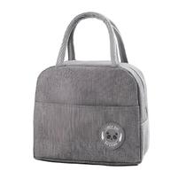 Bolsa Lancheira Térmica Marmita Trabalho Academia Cor:Cinza