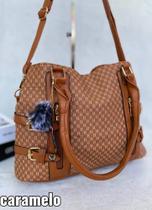 Bolsa Lateral fivelas cor Caramelo Bolsa Lateral fivelas cor Caramelo