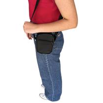 Bolsa Lateral PRETA unissex Shoulder MINI BAG bolsa Transversal Zíper 15X11X8