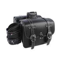 Bolsa Lateral Universal Preta De Grande Capacidade Para Motocicleta Harley Sportster XL 883 Honda