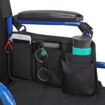 Bolsa lateral Walker JOYTUTUS para cadeira de rodas, Rollator Black