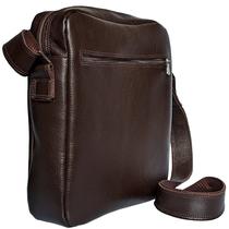 Bolsa Lateral Ziper Shoulder Bag Em Couro Tamanho Medio Pochete Necessaire - Art Minas Couros