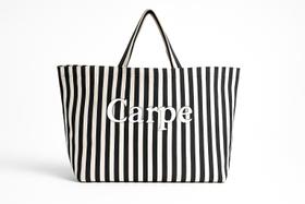Bolsa Listrada Carpe Estilo Moderno em Algodão Reciclado Ecológica