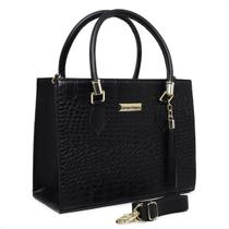 Bolsa lorena croco cores alça transversal