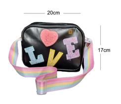 Bolsa Love Alça Transversal Bag Life Stile Infantil Unissex