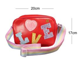 Bolsa Love Alça Transversal Bag Life Stile Infantil Unissex