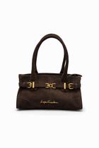 Bolsa Luiza Barcelos Camurça com Fivelas Original Bolsa Luiza Barcelos Camurça com Fivelas Original
