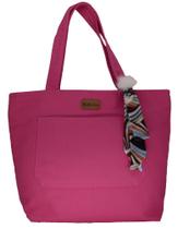 Bolsa Lulu com Lenço-Pompom Pink - Fábio Maltez