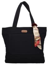 Bolsa Lulu com Lenço-pompom Preta - Fábio Maltez Bolsa Lulu com Lenço-pompom Preta - Fábio Maltez