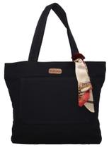 Bolsa Lulu com Lenço-pompom Preta - Fábio Maltez Bolsa Lulu com Lenço-pompom Preta - Fábio Maltez