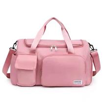 Bolsa Mala Academia Viagem Transversal Casual Cor:Rosa