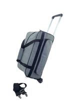 Bolsa Mala Bagagem Mão Bordo Média Viagem Com Rodinha Azul