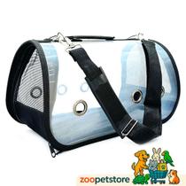 Bolsa Mala Caixa Transporte Cães Gatos Passaros Visão Panorâmica