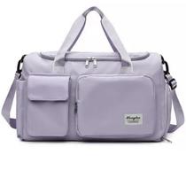 Bolsa Mala com Porta Tênis Lorben Impermeável Unissex Alça Regulável Academia Viagem