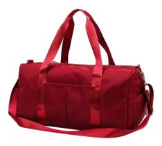 Bolsa Mala de Mão Viagem Treino Academia Passeio Versátil Vermelha Bolsa Mala de Mão Viagem Treino Academia Passeio Versátil Vermelha