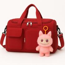 Bolsa Mala Feminina + Chaveiro Labubu V3 - Edição Limitada