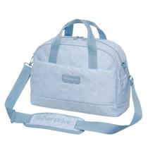 Bolsa Mala Maternidade Média Fisher Price Bebê Menino Cor Azul Luxo Premium Organizada