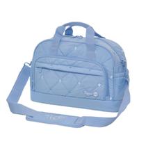 Bolsa Mala Maternidade Média Tigor T Tigre Bebê Menino Cor Azul Luxo Matelassê Premium Organizada