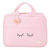 Bolsa Mala Maternidade Pirulitando Chuva de Amor Rosa