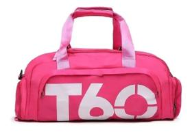 Bolsa Mala Mochila T60 Academia Bagagem Viagem Rosa