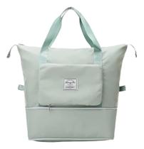 Bolsa Mala Multiuso Dobrável Impermeável Expansível Espaçosa em Nylon Poliéster Alça de Mão Confortável