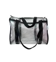 Bolsa / Mala para viagem transparente e preta com alça Bolsa / Mala para viagem transparente e preta com alça