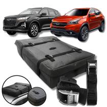 Bolsa Maleiro Teto Vulcanizado Impermeável 175l + Cinta Carga Chery Tiggo 7 / 7 pro Bolsa Maleiro Teto Vulcanizado Impermeável 175l + Cinta Carga Chery Tiggo 7 / 7 pro