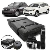 Bolsa Maleiro Teto Vulcanizado Impermeável 175l + Cinta Carga Dodge Journey Bolsa Maleiro Teto Vulcanizado Impermeável 175l + Cinta Carga Dodge Journey