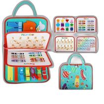 Bolsa Maleta Pasta Infantil Montessori Pedagógica Verde