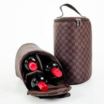 Bolsa Maleta Porta Vinho Bebidas Termico 3 garrafas - Várias Cores - PV3