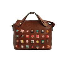 Bolsa mao e transversal feminina casual golden fenix