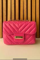 Bolsa Mão Feminina Bag Mini Ombro Lateral Com Alça Corrente