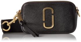 Bolsa Marc Jacobs Snapshot Preta Multicolor em Couro Legítimo Bolsa Marc Jacobs Snapshot Preta Multicolor em Couro Legítimo