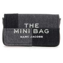 Bolsa Marc Jacobs The MINI Preta em Jeans com Alça Ajustável Bolsa Marc Jacobs The MINI Preta em Jeans com Alça Ajustável