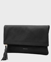 Bolsa Mariart Couro Clutch Hibisco Preta Bolsa Mariart Couro Clutch Hibisco Preta