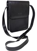 Bolsa Masculina Clássica Espoçosa Porta Tablet Em Couro Legitimo Transversal