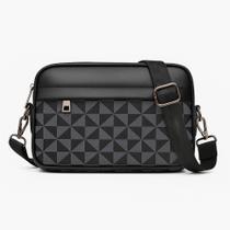 Bolsa Masculina com Fechamento em Zíper com Alça de Mao e Transversal SL-005