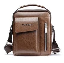 Bolsa Masculina de Ombro Tiracolo Mensageiro Com Alça Transversal Regulável - Weixier