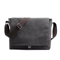 Bolsa Masculina Mensageiro Lona Cross body Ombro Transversal Multifuncional Viagem Dia a Dia Trabalho