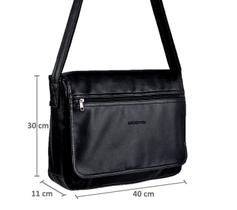 Bolsa masculina, pasta carteiro grande, bolsa lateral masculina, porta notebook, unissex, tiracolo - Markovitch