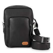 Bolsa Masculina Shoulder Bag Couro Legítimo Tiracolo Pequena