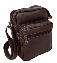 Bolsa Masculina Tiracolo Carteiro De Couro Legítimo Bovino