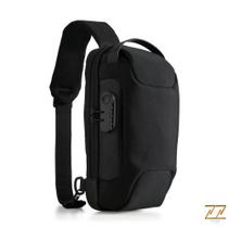 Bolsa Masculina Transversal Ombro Impermeável Anti Furto - ZZ